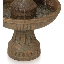 John Timberland Ravenna Rustic 3 Tier Weathered Stone Cascading Outdoor Floor Water Fountain 43" For Yard Garden Patio Home Deck Porch House Exterior -Garden Furniture Discounts GUEST bf045d4f d6f6 46a3 b0ac 220e47a5aaa1