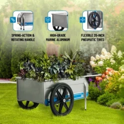 Tipke Manufacturing Company Foldit 2100 Do It All Portable Rust Corrosion Resisting Aluminum Folding Utility Cart, 330 Pound Capacity -Garden Furniture Discounts GUEST c1707891 7f3e 4096 96a3 e5ddabbeaaa7