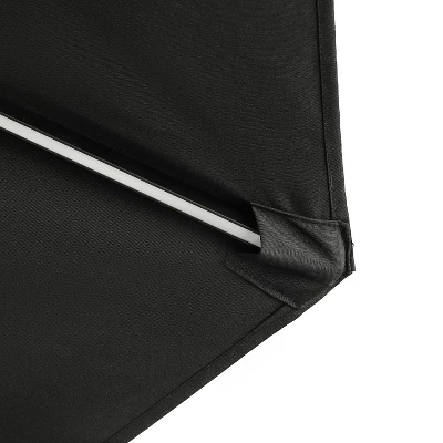 11' X 11' Calypso II Market Patio Umbrella With Solar LED Strip Lights Black - Island Umbrella 14 11' X 11' Calypso II Market Patio Umbrella With Solar LED Strip Lights Black - Island Umbrella - Image 12