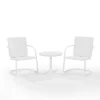Bates 3pc Outdoor Chair Set - White - Crosley