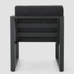 Navan 6pc Aluminum Sofa Set - Black/Dark Gray - Christopher Knight Home -Garden Furniture Discounts GUEST c341fff5 fe31 493b bd83 b99abbcb2d56