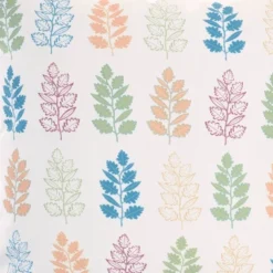 18"x18" Reversible Indoor/Outdoor Leaves And Chevron Print Square Throw Pillow - Mina Victory -Garden Furniture Discounts GUEST c3751b24 421f 4b81 a758 6caa6eed4f5d