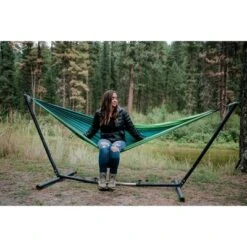 Stansport Newport 2 Person Traveler Backpack Nylon Hammock 108" X 57" Green/Teal -Garden Furniture Discounts GUEST c49ad028 a6ac 40a4 af41 5a8486392b66
