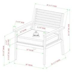 Saracina Home Mid-Century Modern Slatted Outdoor Acacia Arm Chair -Garden Furniture Discounts GUEST c5373106 fe50 4bc9 a5c2 413de41b73ee