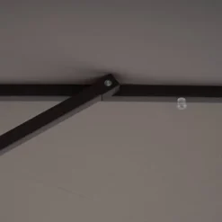 10' X 6.5' Solar LED Patio Umbrella With Tilt And Crank Lift Gray - Wellfor -Garden Furniture Discounts GUEST c7777b4f 448a 4a75 81cb 42329b7b351f