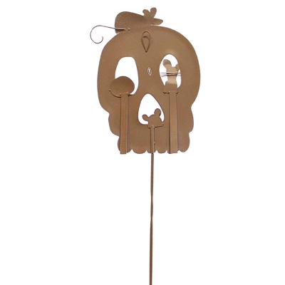 Halloween Skeleton With Rats Stake - One Garden Stake 29 Inches - Rodents - F22010 - Metal - White 4 Halloween Skeleton With Rats Stake - One Garden Stake 29 Inches - Rodents - F22010 - Metal - White - Image 2