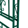 Evergreen Montebello Iron Garden Arbor With Gate, Forest Green- 53 X 84 X 23 Inches Fade And Weather Resistant Outdoor Decor