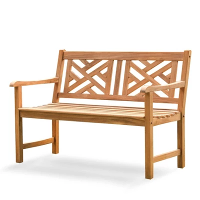 Cambridge Casual Isla Teak Patio Garden Bench 10 Cambridge Casual Isla Teak Patio Garden Bench - Image 8