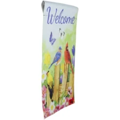 Northlight Welcome Birds On A Fence Outdoor Garden Flag 12.5" X 18" -Garden Furniture Discounts GUEST cd14b808 1253 4d06 88ea 91a583cc0a2d