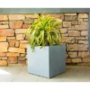 Rosemead Home & Garden, Inc. 10" Wide Kante Lightweight Modern Square Concrete/Fiberglass Indoor Outdoor Planter Box Slate Gray -Garden Furniture Discounts GUEST cefc7fe7 d26e 4413 ae6f 1bfa27199965