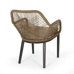 Russel 3pc Outdoor Wicker 2 Seater Chat Set - Light Brown/Beige - Christopher Knight Home -Garden Furniture Discounts GUEST cf3d9a2a 04f8 4056 b37b 7decfafeee00