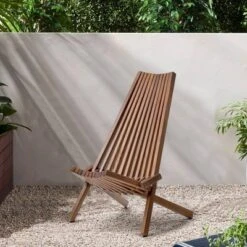 Folding Wood Chair - Natural - WELLFOR 25 Folding Wood Chair - Natural - WELLFOR -Garden Furniture Discounts GUEST cfc4b903 fe77 484f b7dd a5fa3e649d6d
