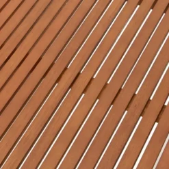 Stamford 2pc Eucalyptus Wood Outdoor Bench With Coffee Table - Natural - Alaterre Furniture -Garden Furniture Discounts GUEST d1236e84 517a 4d3a 956f 3302fb70e4b1