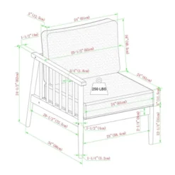 Saracina Home 4pc Modern Boho Eucalyptus Spindle Outdoor Sectional Set 19 Saracina Home 4pc Modern Boho Eucalyptus Spindle Outdoor Sectional Set -Garden Furniture Discounts GUEST d25a15f4 447f 4f84 84bf 6ce06bfe8c1a