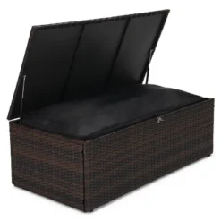 6pc Wicker Outdoor Conversation Set Royal Blue/Dark Brown - EDYO LIVING -Garden Furniture Discounts GUEST d262ca2b 8dda 4c2a 9cb8 0350f233d1fa 1