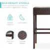 Best Choice Products 5-Piece Patio Wicker Bar Set W/ Built-In Bottle Opener, Hidden Storage Shelf, 4 Stools -Garden Furniture Discounts GUEST d6719b93 e948 47f6 aed6 7a3c388be267