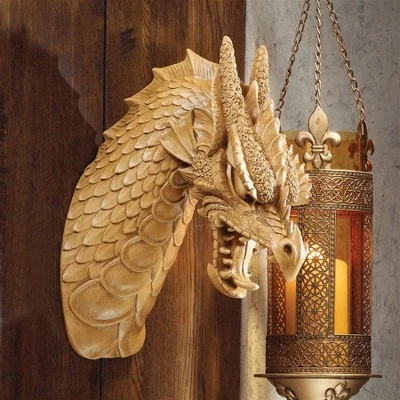 Design Toscano Head Of The Beast Dragon Wall Sculpture: Set Of Two 8 Design Toscano Head Of The Beast Dragon Wall Sculpture: Set Of Two - Image 6