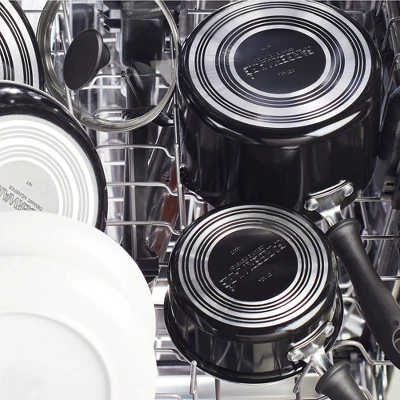 Farberware Reliance Pro 12" Nonstick Ceramic Covered Skillet With Helper Handle Black/Gray 6 Farberware Reliance Pro 12" Nonstick Ceramic Covered Skillet With Helper Handle Black/Gray - Image 4