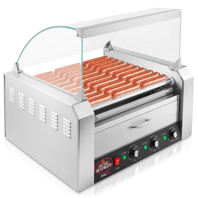 Olde Midway Electric Hot Dog Roller Grill Machine With Bun Warmer, Commercial Grade 12 Olde Midway Electric Hot Dog Roller Grill Machine With Bun Warmer, Commercial Grade - Image 10
