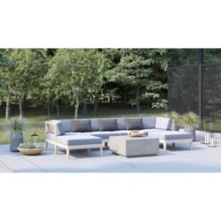 Summerlyn Ottoman - Linon -Garden Furniture Discounts GUEST d79f9f0d 34ae 4a41 a8b0 84b12a6f12db