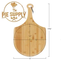 Pie Supply Bamboo Pizza Peel For Baking And Serving, Wood Paddle Cutting Board With Handle And Hanging Strap -Garden Furniture Discounts GUEST d7bfefd3 241c 484a 9aa4 7eafc95f8438