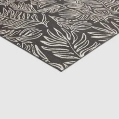 9' X 12' Leaves Outdoor Rug Black - Project 62ā¢