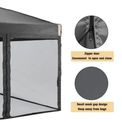 Aoodor 10' X 10' Pop Up Canopy Tent With Removable Mesh Sidewalls, Portable Instant Shade Canopy With Roller Bag -Garden Furniture Discounts GUEST db16236a b37f 4f8d 8a79 23ccbb9f875e