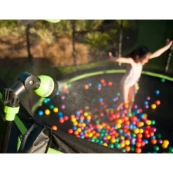 JumpFlex AquaJet Multi-Spray Sprinkler Water Hose Attachment For Outdoor Trampolines With Adjustable Head And 6 Spray Settings, Black/Green 5 JumpFlex AquaJet Multi-Spray Sprinkler Water Hose Attachment For Outdoor Trampolines With Adjustable Head And 6 Spray Settings, Black/Green -Garden Furniture Discounts GUEST dbca6134 5bd8 4d8c 81fb 434d14539391