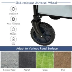 Costway Folding Collapsible Wagon Utility Camping Cart W/Wheels & Adjustable Handle RedGreyNavy 19 Costway Folding Collapsible Wagon Utility Camping Cart W/Wheels & Adjustable Handle RedGreyNavy -Garden Furniture Discounts GUEST ddca2638 b4a0 4371 bde1 4e8dc11ed079