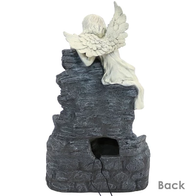 Sunnydaze Decor Sunnydaze Outdoor Solar Powered Angel Falls Water Fountain With Battery Backup And Submersible Pump - 27" 8 Sunnydaze Decor Sunnydaze Outdoor Solar Powered Angel Falls Water Fountain With Battery Backup And Submersible Pump - 27" - Image 6