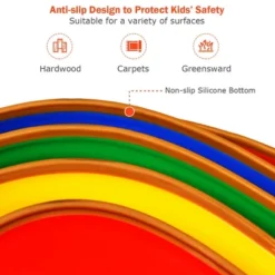 Costway 5pcs Kids Balance Stepping Stones Indoor & Outdoor Coordination & Balance Toy -Garden Furniture Discounts GUEST de68fe23 f9e3 4112 b67c b215c3fa8b1f