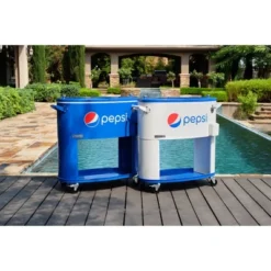 Permasteel 80qt Pepsi Oval Sporty Outdoor Cooler Cart -Garden Furniture Discounts GUEST df2f5a5f 1998 4e7c 963b c6f1e0a15041
