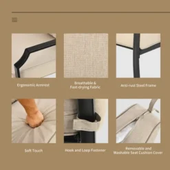 Costway 2 PCS Patio Loveseat With Coffee Table Outdoor Sofa Bench With Cushions -Garden Furniture Discounts GUEST dfc4b7e7 43fd 4145 8bd7 d7c956bd05df