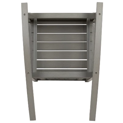 Flash Furniture Set Of 2 Winston All-Weather Faux Wood Rocking Chair 8 Flash Furniture Set Of 2 Winston All-Weather Faux Wood Rocking Chair - Image 6