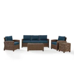 Bradenton 5pc Outdoor Wicker Sofa Set - Crosley -Garden Furniture Discounts GUEST e0c34a7c fc81 4f67 b813 52525cba84b1