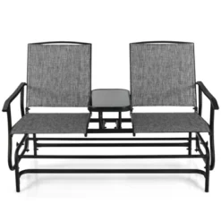 Tangkula Patio Loveseat Rocking 2 Person Outdoor Double Glider Chair With Center Table 21 Tangkula Patio Loveseat Rocking 2 Person Outdoor Double Glider Chair With Center Table -Garden Furniture Discounts GUEST e2bcff51 d311 4cd2 96c4 ba15576af792
