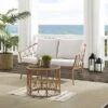Juniper 2pc Outdoor Wicker Conversation Set With Loveseat & Coffee Table - Cream/Natural - Crosley -Garden Furniture Discounts GUEST e358019e 63f6 48e6 98d6 baf1e7c4f217