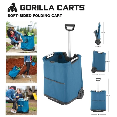 Gorilla Carts Collapsible Soft-Sided Folding Cart 10 Gorilla Carts Collapsible Soft-Sided Folding Cart - Image 8