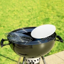 Captiva Designs E02GR013 22" Kettle Charcoal Grill With Pizza Ring And Pizza Stone - Black -Garden Furniture Discounts GUEST e3e52242 5ff1 4ed4 9943 c00aabd00f0f