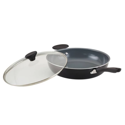 Farberware Reliance Pro 12" Nonstick Ceramic Covered Skillet With Helper Handle Black/Gray 8 Farberware Reliance Pro 12" Nonstick Ceramic Covered Skillet With Helper Handle Black/Gray - Image 6