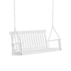Outsunny 2-Seater Hanging Porch Swing Outdoor Patio Swing Chair Seat With Slatted Build And Chains, 440lbs Weight Capacity -Garden Furniture Discounts GUEST e4b0ab28 522c 4300 835d cc9382914349