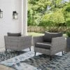 Richland 2pk Outdoor Wicker Armchairs - Charcoal - Crosley -Garden Furniture Discounts GUEST e631fc67 c826 4931 a75d b18a6083242e