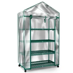 Nature Spring Greenhouse With 4 Shelves, PVC Cover, And Removable Locking Wheels - 19.3" X 63.3" 13 Nature Spring Greenhouse With 4 Shelves, PVC Cover, And Removable Locking Wheels - 19.3" X 63.3" -Garden Furniture Discounts GUEST e66b2c8c a769 4b2d 94c2 fbb7f1f10b48
