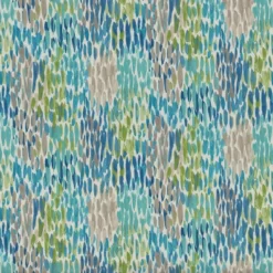 Make It Rain Cerulean Blue Outdoor Bench Cushion - Pillow Perfect