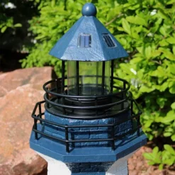 Sunnydaze Decor Sunnydaze Outdoor Backyard Garden Nautical Lighthouse Solar LED Pathlight Statue Figurine - 36" -Garden Furniture Discounts GUEST e6f53746 5cf8 410e 9a9d 23fb1c6f3592