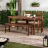 Ravenscroft 4pc Acacia Wood Patio Dining Set - Saracina Home -Garden Furniture Discounts GUEST e97bd30e b9bd 4f9f 8d13 f2ac7c21ce13