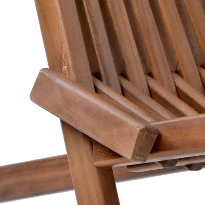 Folding Wood Chair - Natural - WELLFOR 12 Folding Wood Chair - Natural - WELLFOR - Image 10