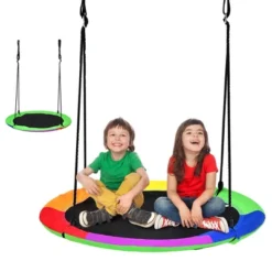 Costway 40'' Flying Saucer Tree Swing For Kids Round Tree Swing For Outdoor -Garden Furniture Discounts GUEST ea36a680 90c8 444f 96f6 a1b2c520ff7a