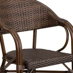 Merrick Lane Wicker Rattan Patio Chair With Curved Back And Aluminum Bamboo Frame 19 Merrick Lane Wicker Rattan Patio Chair With Curved Back And Aluminum Bamboo Frame -Garden Furniture Discounts GUEST ea400c24 bba4 4635 b4b3 b276253b0ac3