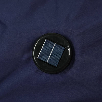 Island Umbrella 10' X 6.5' Rectangular Nassau Market Patio Umbrella With LED Bulb Lights Navy 12 Island Umbrella 10' X 6.5' Rectangular Nassau Market Patio Umbrella With LED Bulb Lights Navy - Image 10